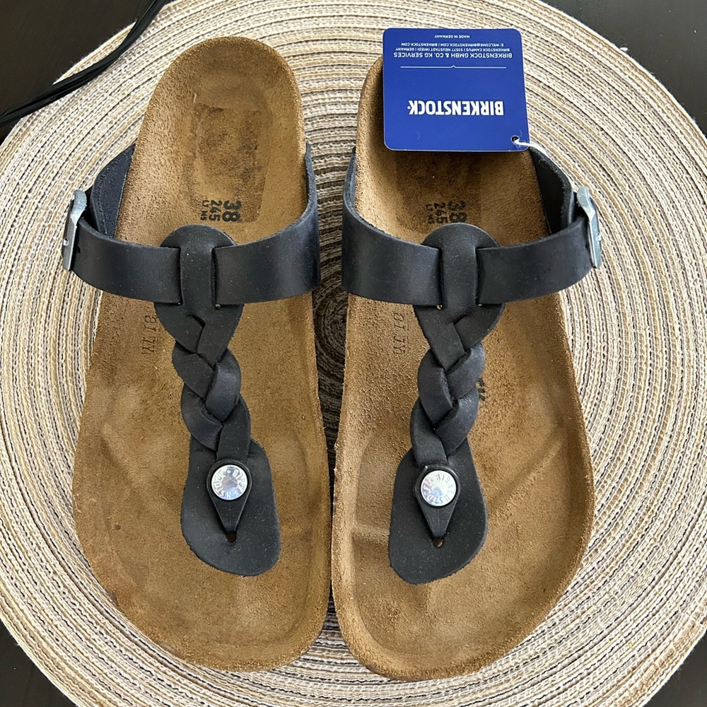 Birkenstock braided oiled leather Gizeh